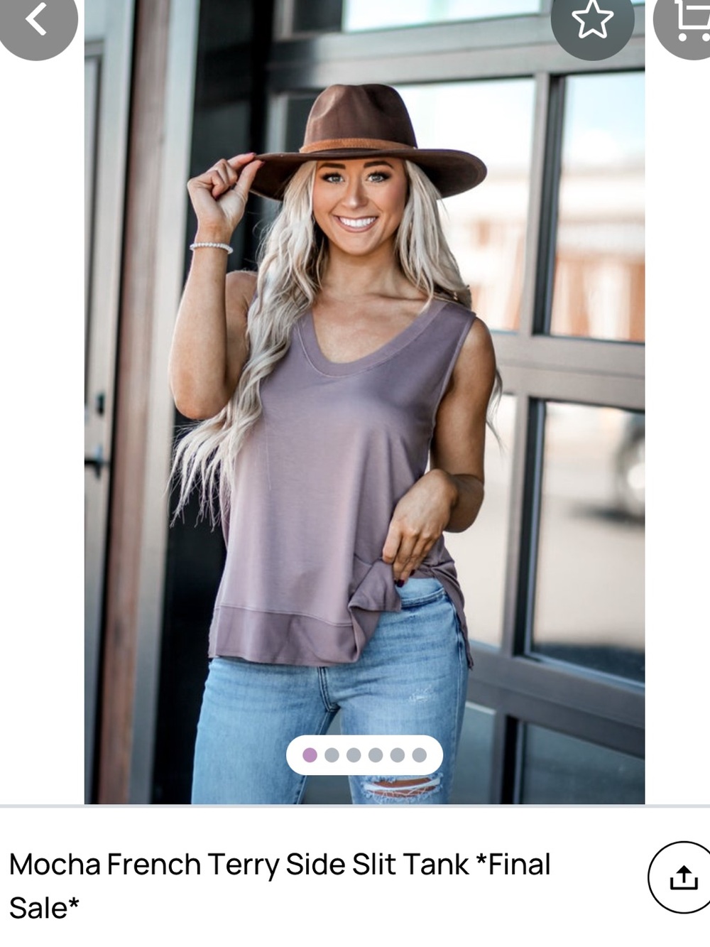 Wishlist Sleeveless Scoop Neck Tank Top - Mauve Taupe